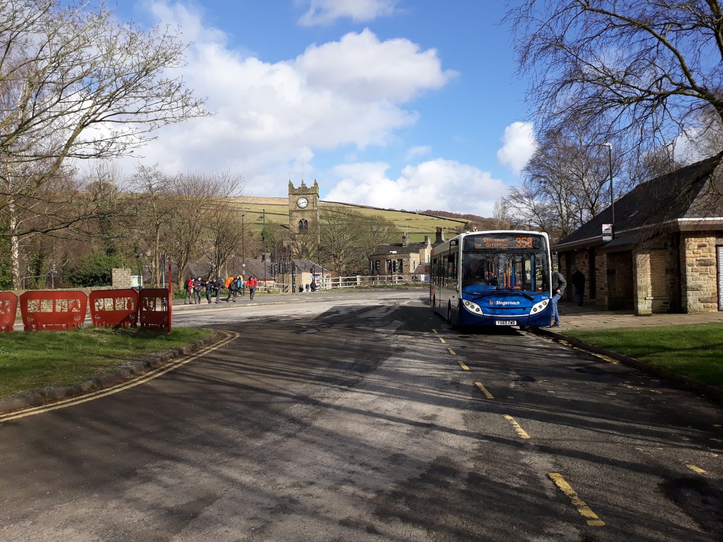 Bus in Hayfield High Peak