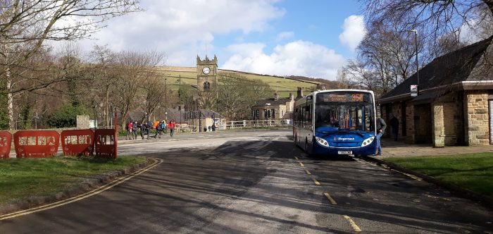 Bus in Hayfield High Peak