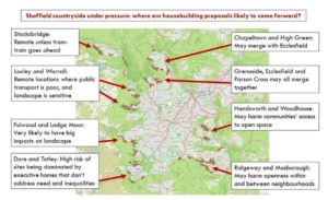 A map issued by the CPRE in 2019 shows the areas in the Green Belt likely to be under threat in Sheffield's long-awaited Local Plan