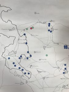 CPRE-drawn Map of Peak District Limestone Quarries